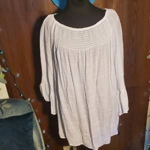 NWT Zac and Rachel white Peasant Blouse